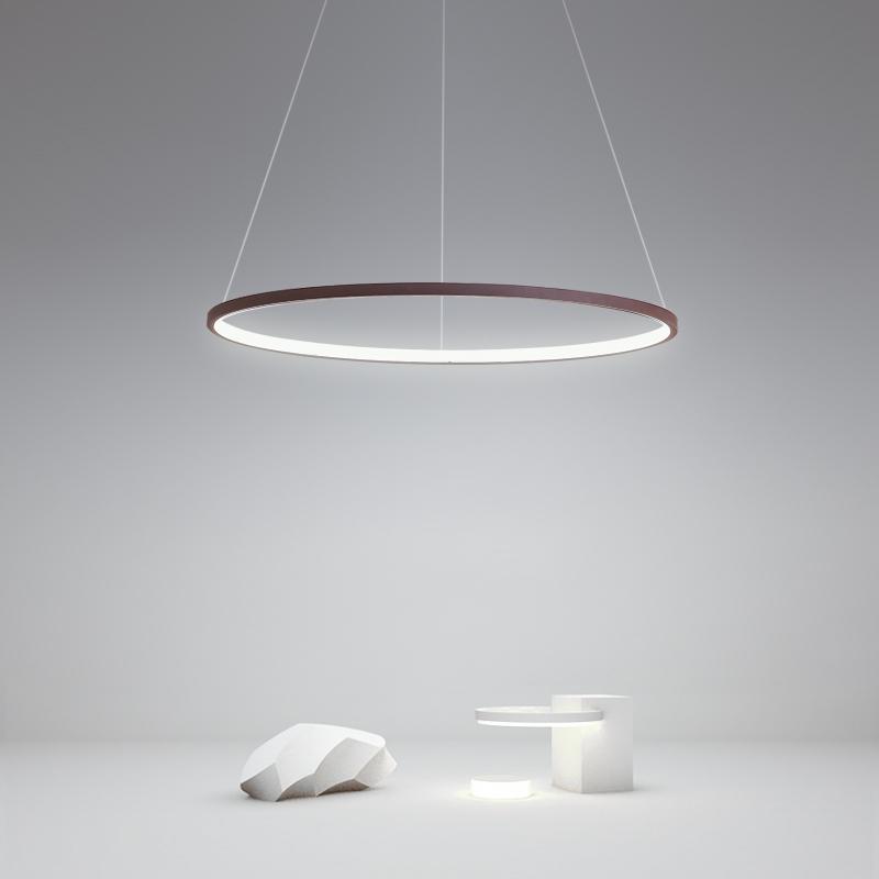 Circle Linear Chandelier, LED Ring Ceiling Light
