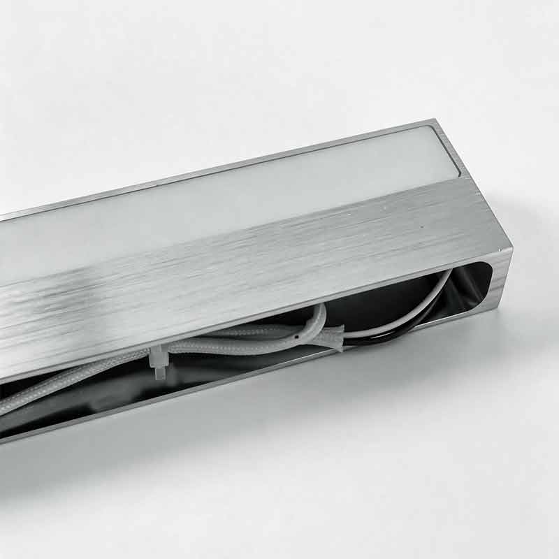 Brushed Bar Vanity Light, Aluminum LED Mirror Downlight