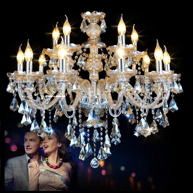 Modern Crystal Led Chandelier Cognic/TR GOLD/Silver K9 Large