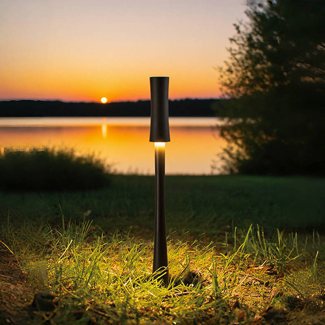 Black Bollard Path Light, Weatherproof Aluminum Post Light, view 6