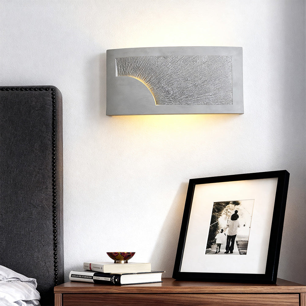 Cement Body Wall Sconce, Minimalist Concrete Uplight, view 5