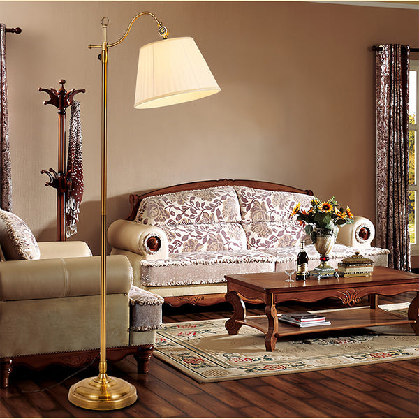 Vintage Copper Arch Floor Lamp