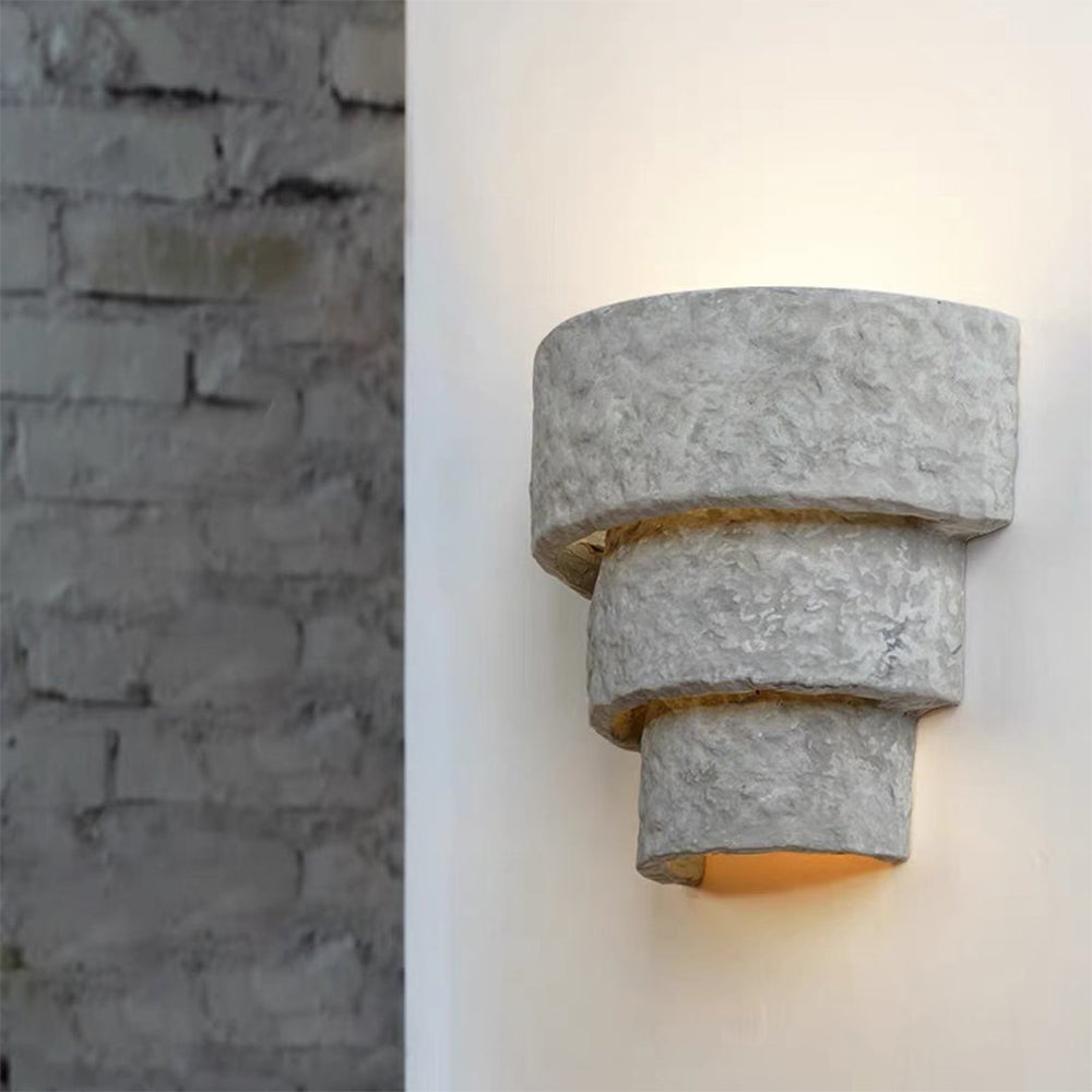 Cement Body Wall Sconce, Minimalist Concrete Uplight, view 3