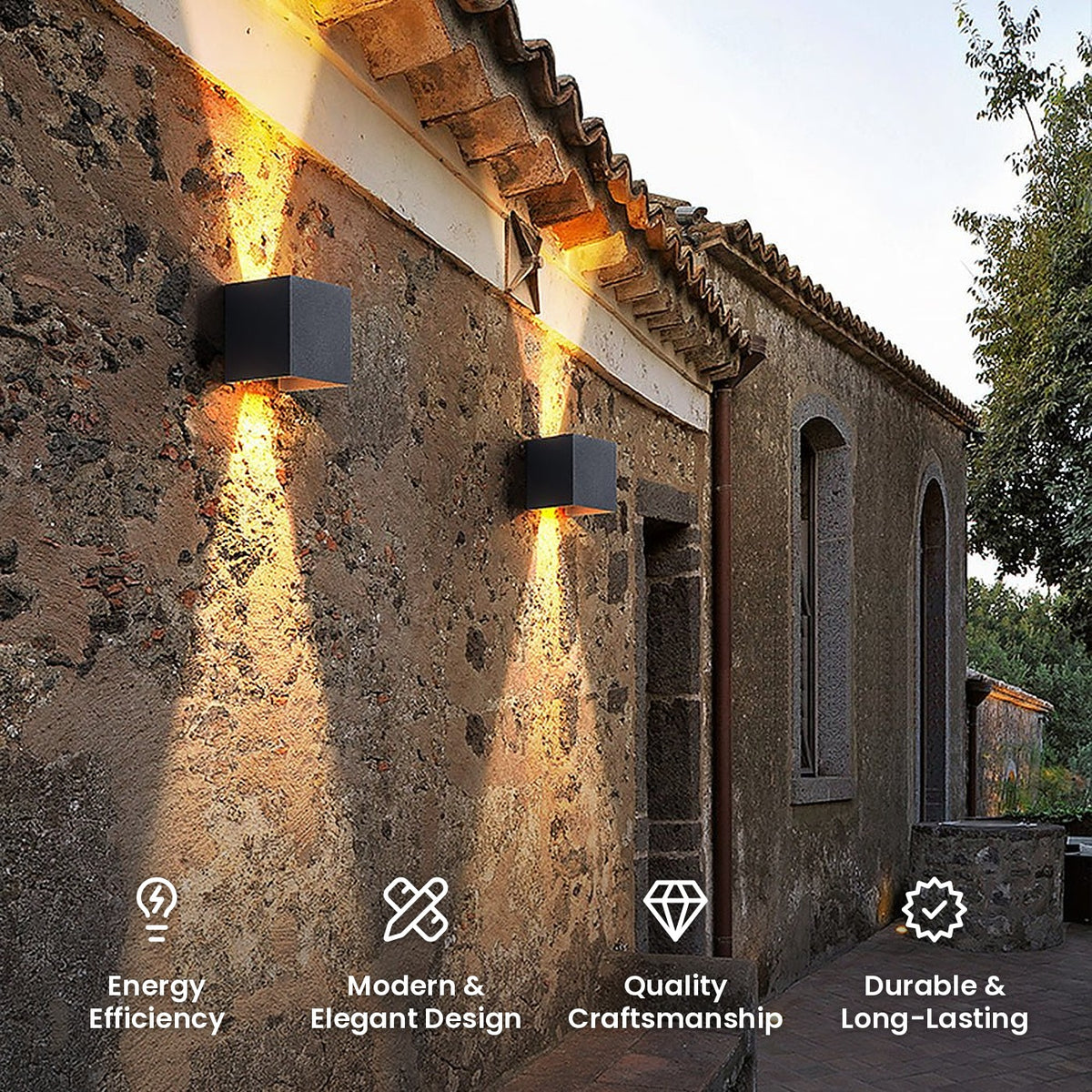 Adjustable Beam Up and Down Light: energy efficiency, modern and elegant design, quality craftsmanship, durable and long-lasting