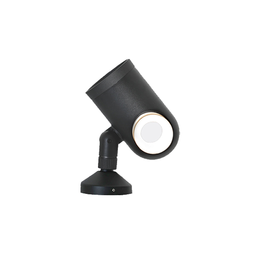 Adjustable Garden Spotlight, Black Aluminum Glass Lens Light, view 6