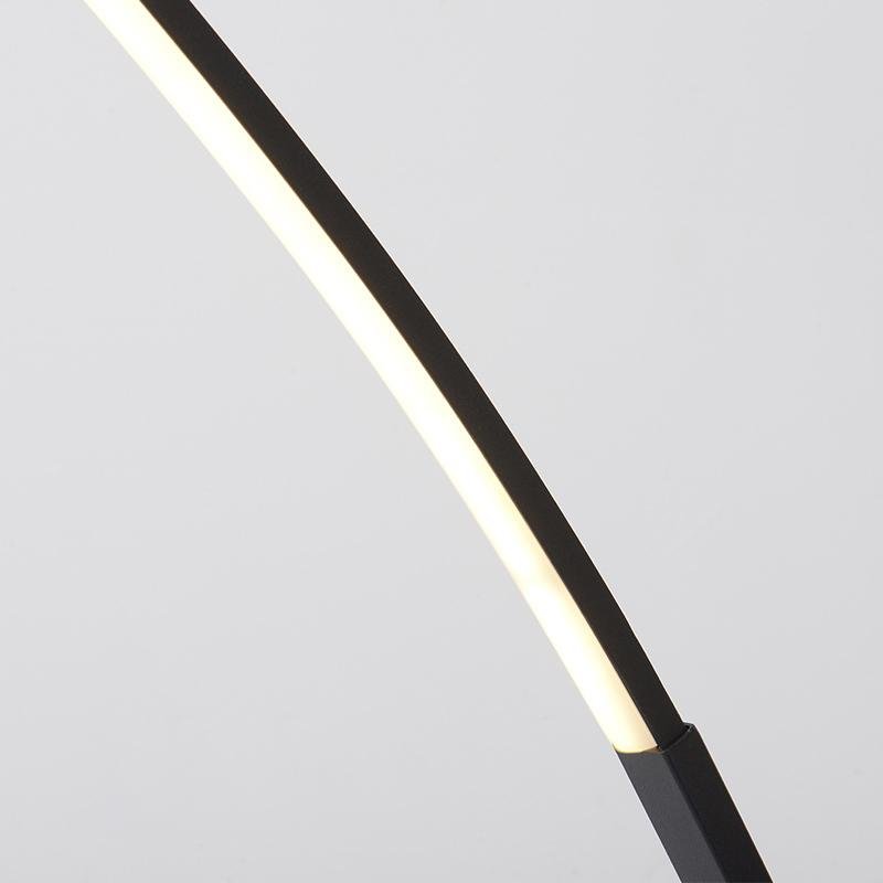 Aluminum Arc Floor Lamp, Black or White Dimmable Standing Light, view 10