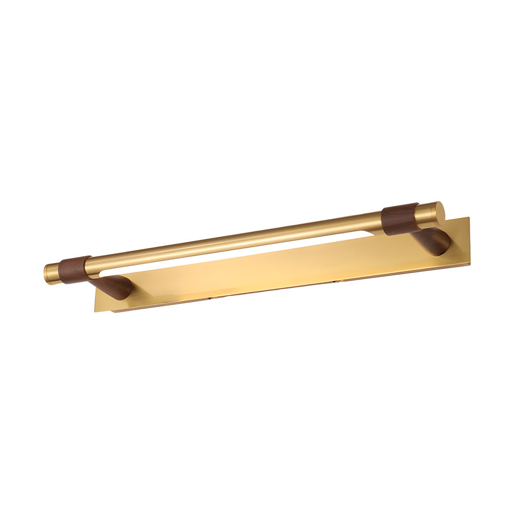 Slim Rotating Vanity Light, Black and Gold LED Bath Bar