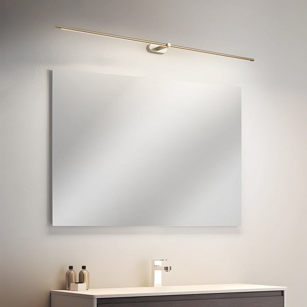 Slim Cylinder Vanity Light, Black or Copper LED Bath Bar