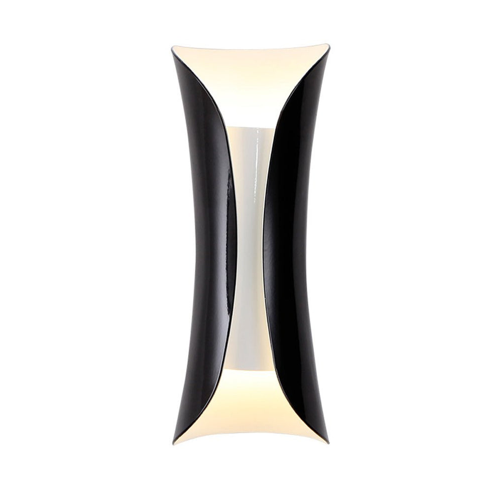 Hourglass Up and Down Sconce, Stainless Steel Wall Light