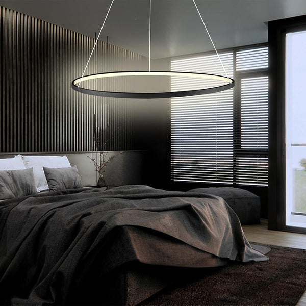 Black Ring Chandelier