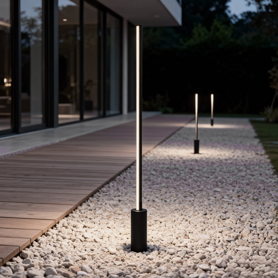 Slim Linear Light Bar Garden Lamp, Stainless Steel Path Light 8