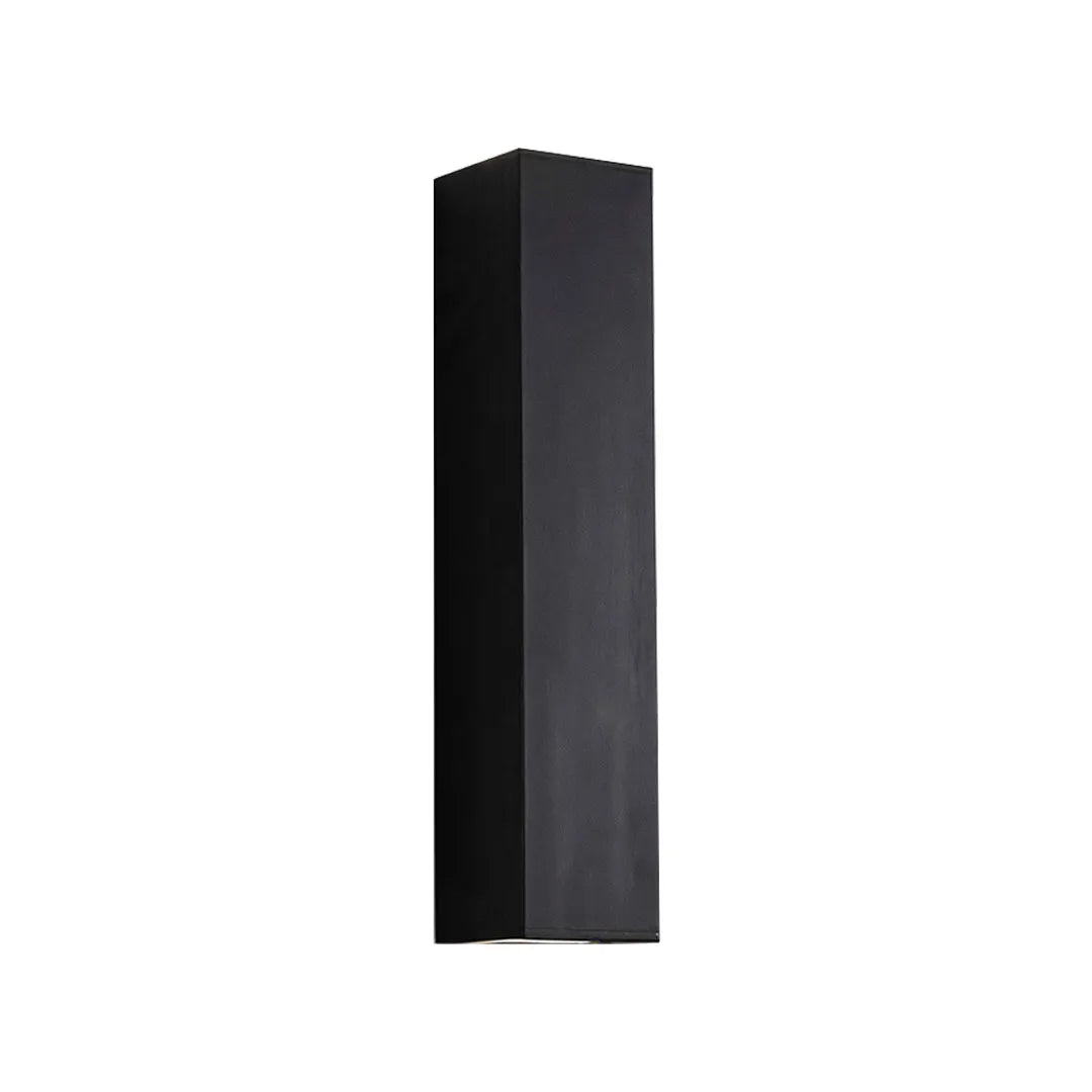 Slim Column Outdoor Wall Light, Black Aluminum Facade Light