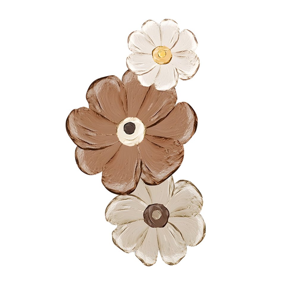 Blossom Trio LED Wall Art, Carved Flower Backlit Wall Panel