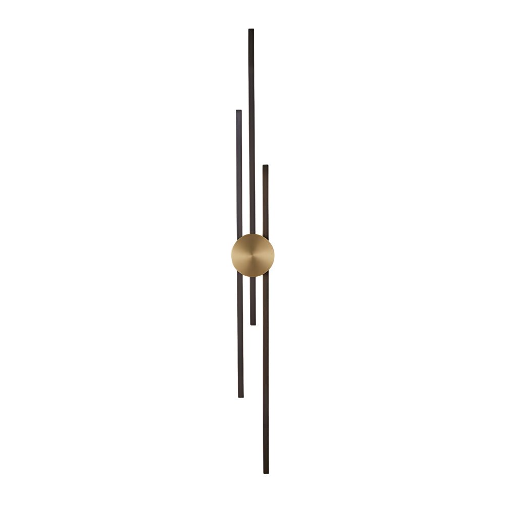 Triple Bar Linear Sconce, Iron and Acrylic Wall Light