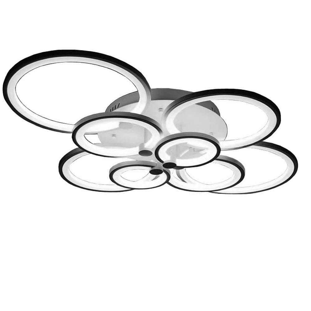 Overlapping Rings LED Ceiling Light, Acrylic Semi Flush Mount 25