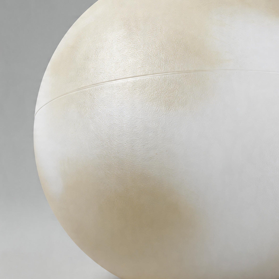 Moon Globe Pillar Light, Textured Resin Outdoor Garden Light 15