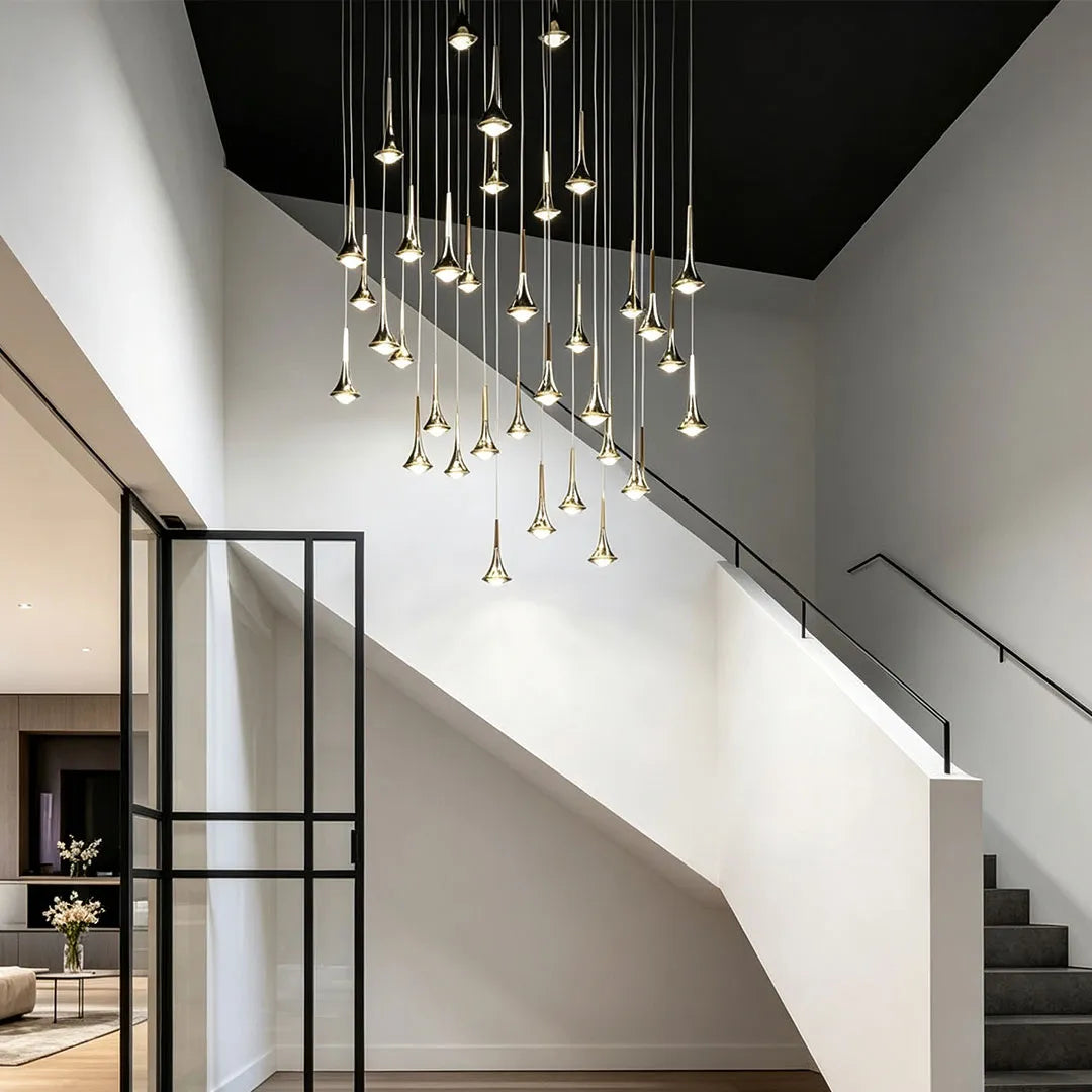 Teardrop Mini Pendant Light, Metal and Acrylic Kitchen Island Light 5