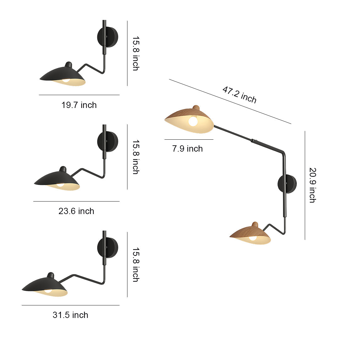 Contemporary Swing Arm Wall Light