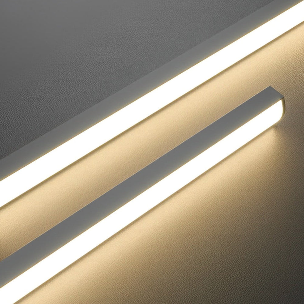 Crossbar Lines LED Linear Pendant, Slim Iron Island Ceiling Light