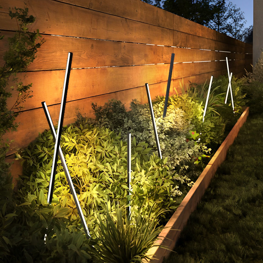 Slim Linear Light Bar Garden Lamp, Stainless Steel Path Light 7