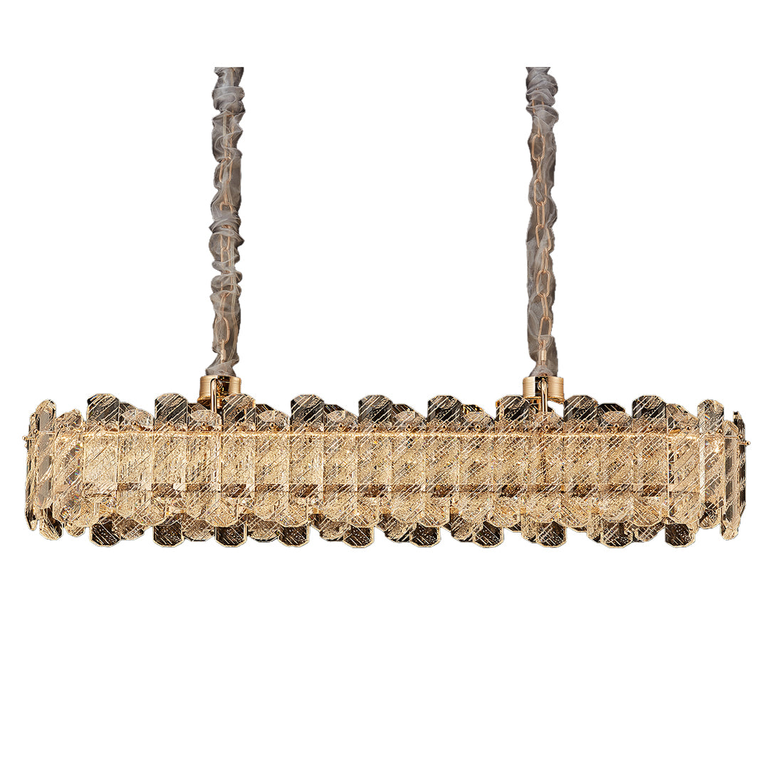 Nordic Crystal Chandelier, Carbon Steel Gold Ceiling Light, view 13