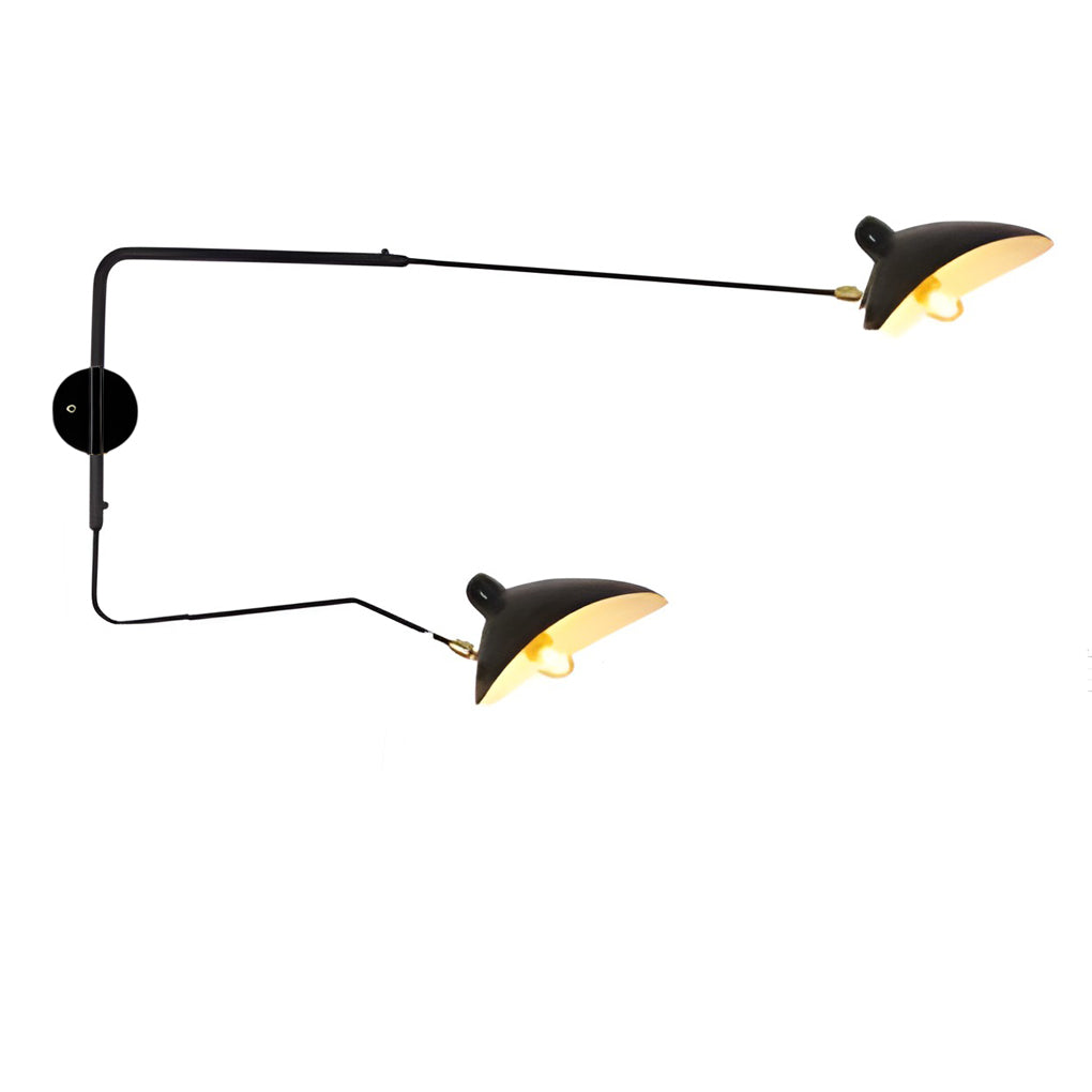 Double Arm Swing Wall Sconce