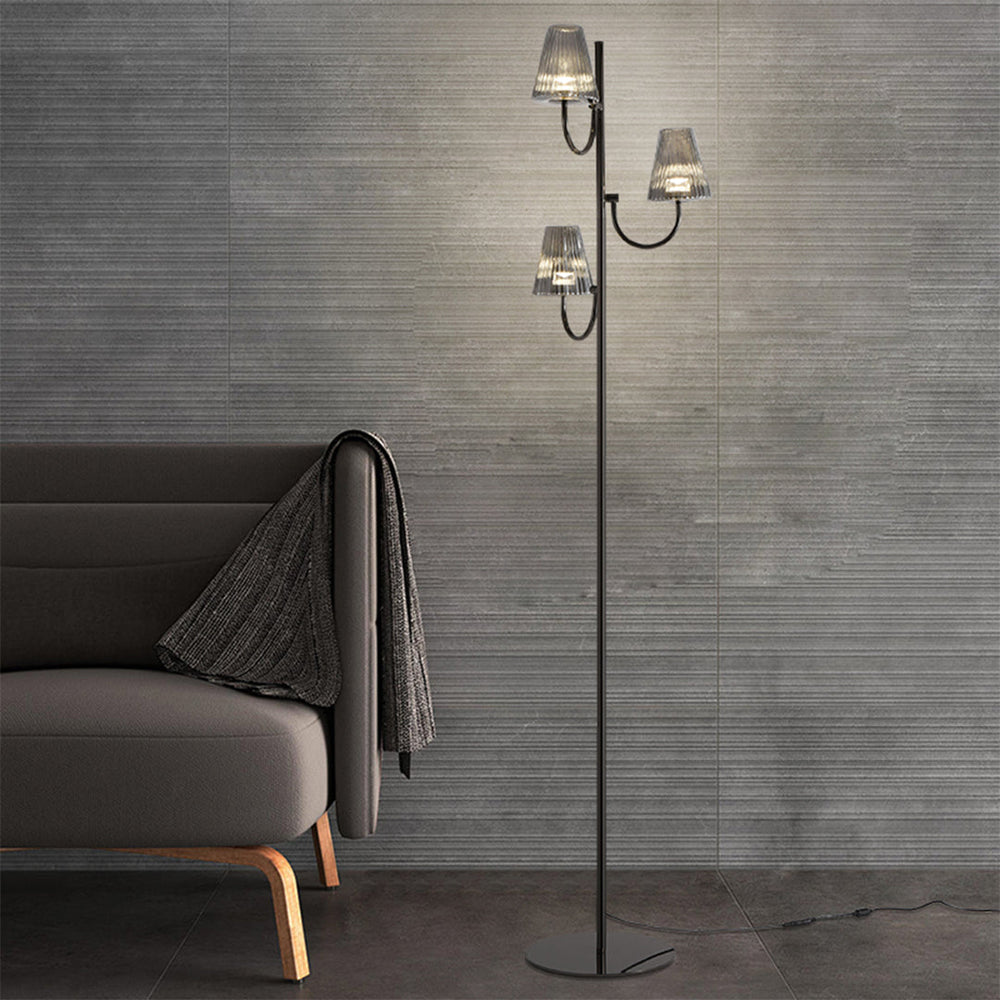 Minimalist Black Floor Lamp, Contemporary Standing Accent Light, view 4