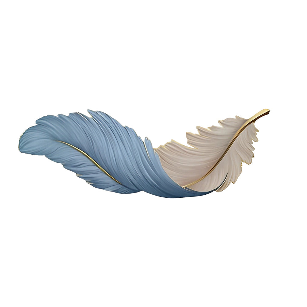 Feather Wall Lamp, Modern Luxury LED Art Deco Wall Piece, view 9