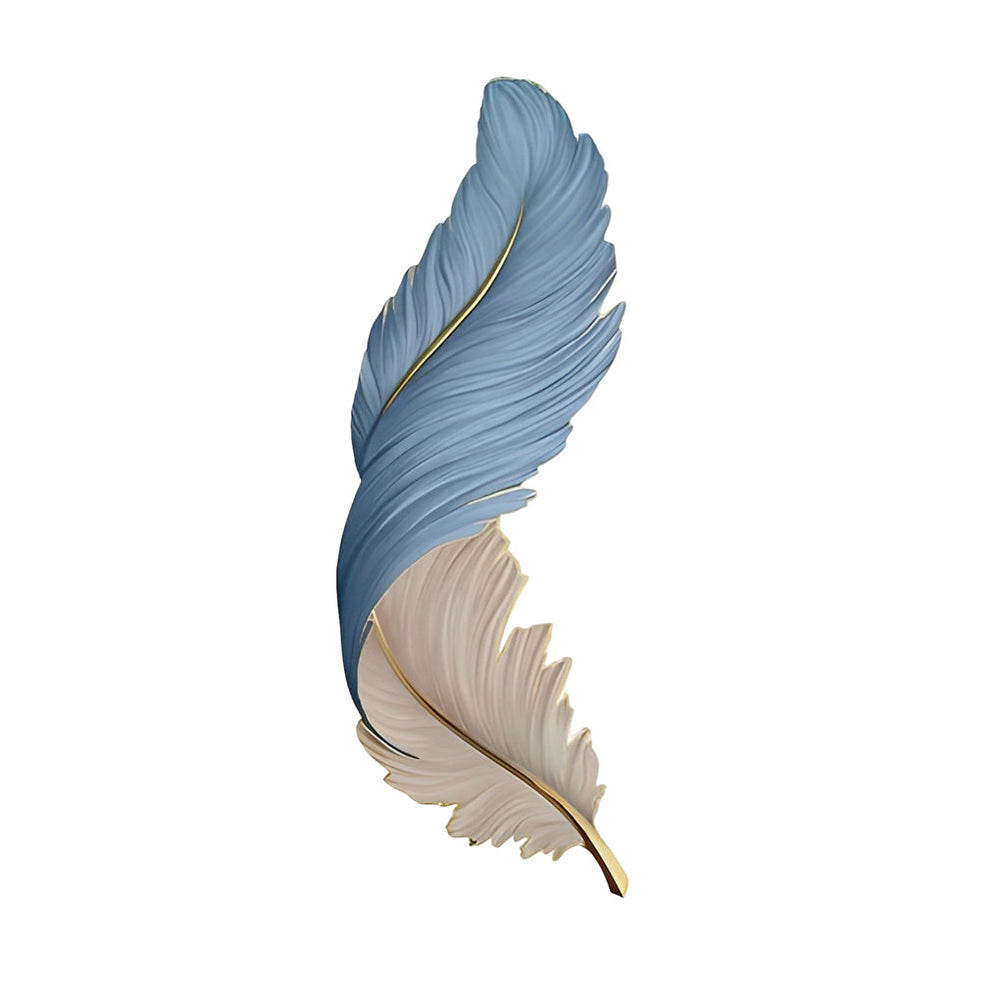 Feather Wall Lamp, Modern Luxury LED Art Deco Wall Piece, view 11