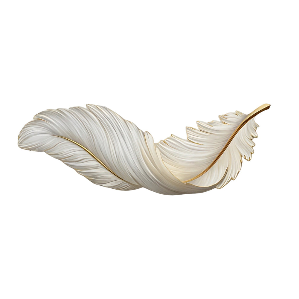 Feather Wall Lamp, Modern Luxury LED Art Deco Wall Piece, view 10
