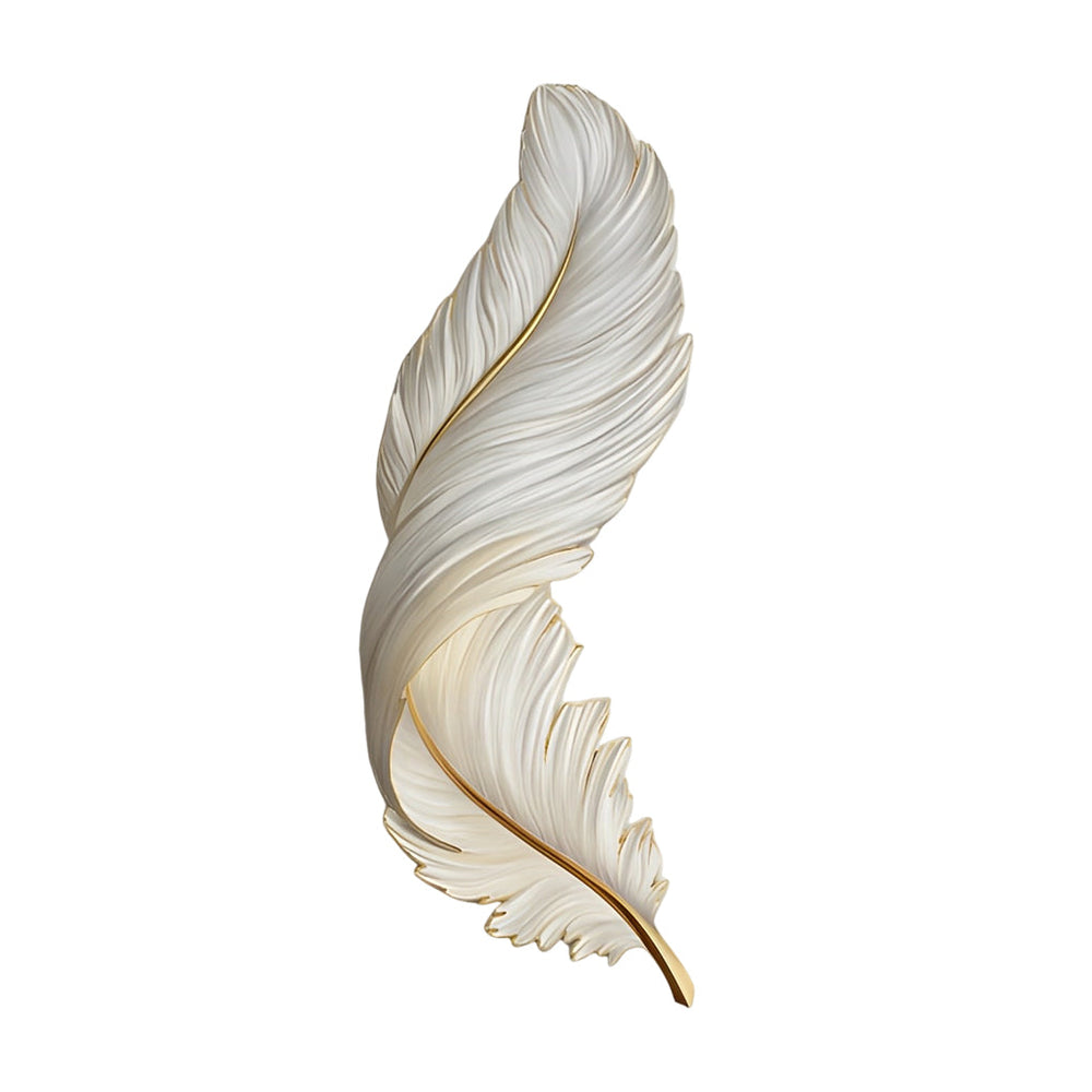Feather Wall Lamp, Modern Luxury LED Art Deco Wall Piece, view 12