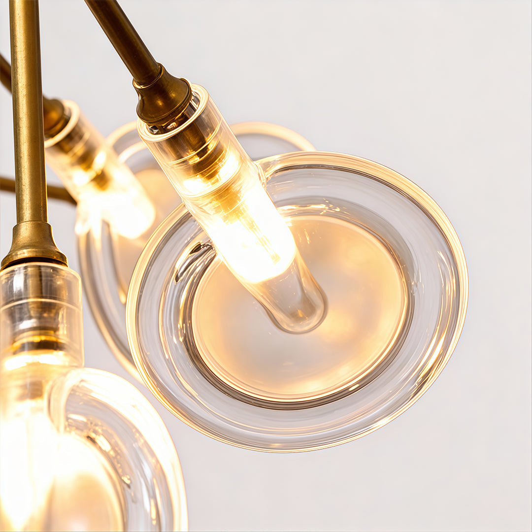 Firefly Branch Chandelier, Gold Metal Modern Ceiling Light 14