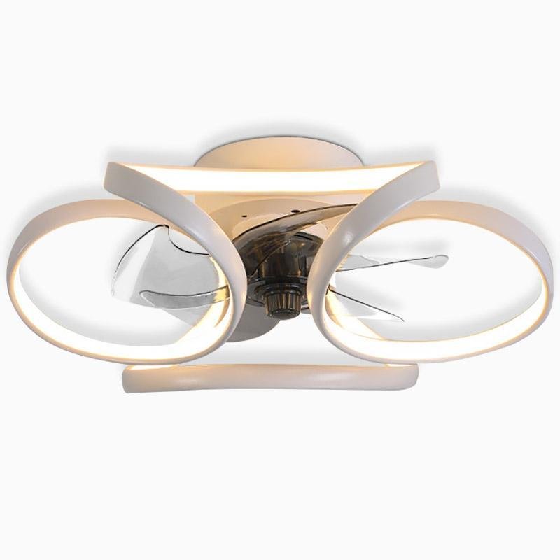 Flower Ceiling Fan Light, Modern LED Flush Mount Fixture