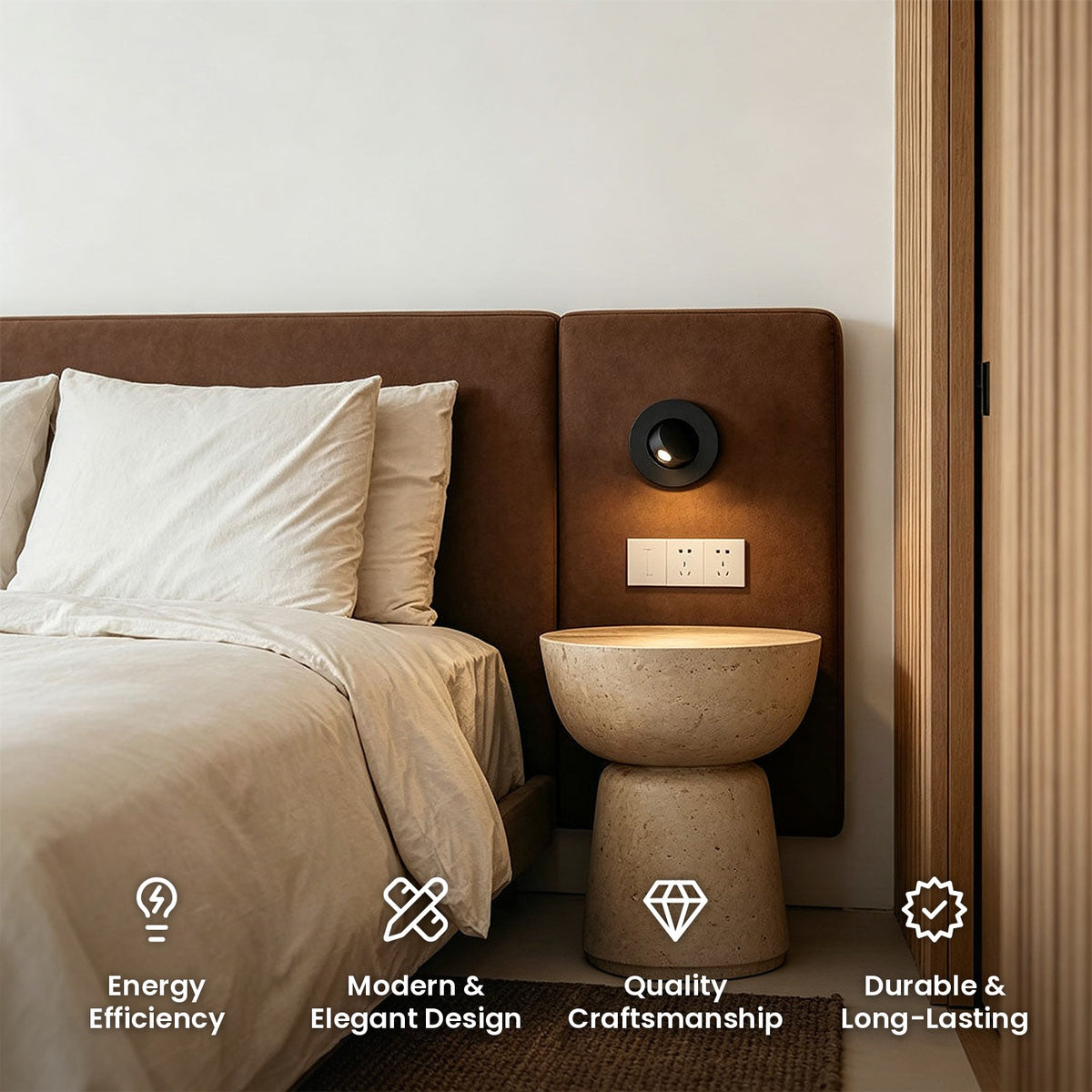 Flush Mount Adjustable Reading Light: energy efficiency, modern and elegant design, quality craftsmanship, durable and long-lasting