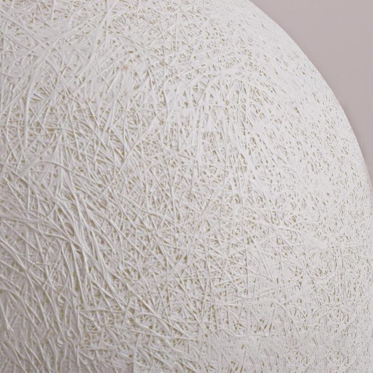 Full Moon Globe Pillar Light, White Resin Post Cap Light 7