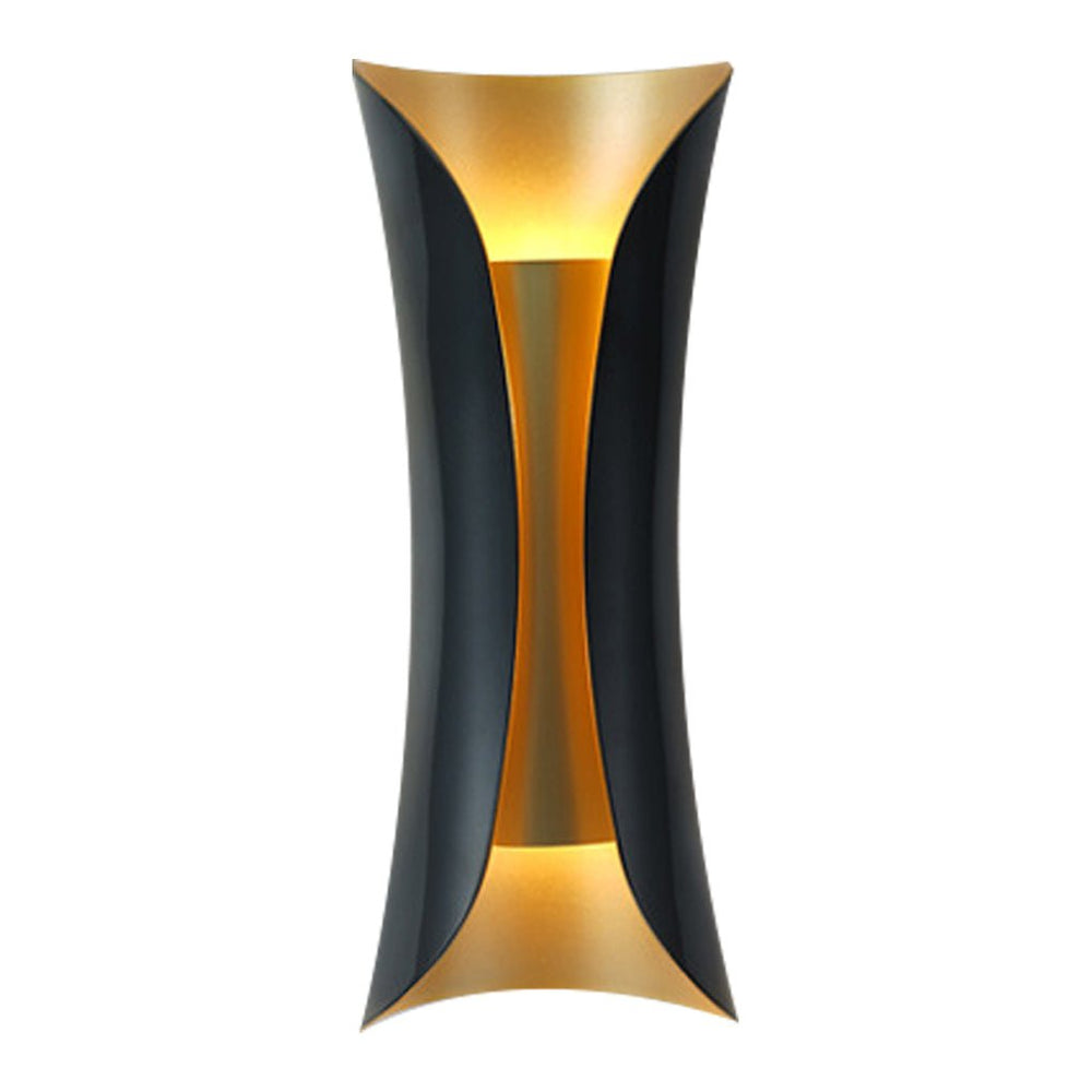 Hourglass Up and Down Sconce, Stainless Steel Wall Light
