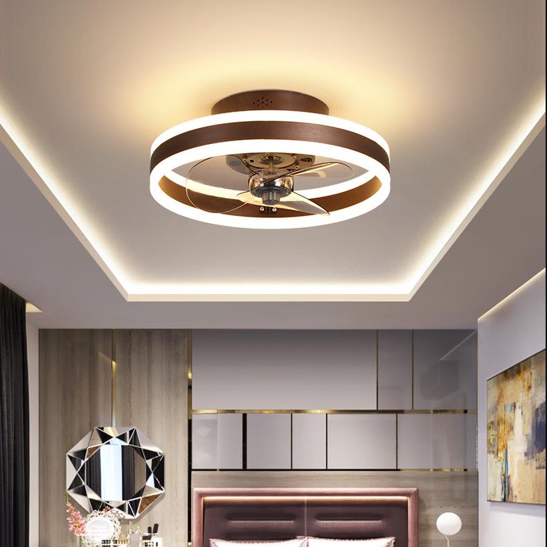 Halo Ring Ceiling Fan with Light, Low Profile Flush Mount Fan 7