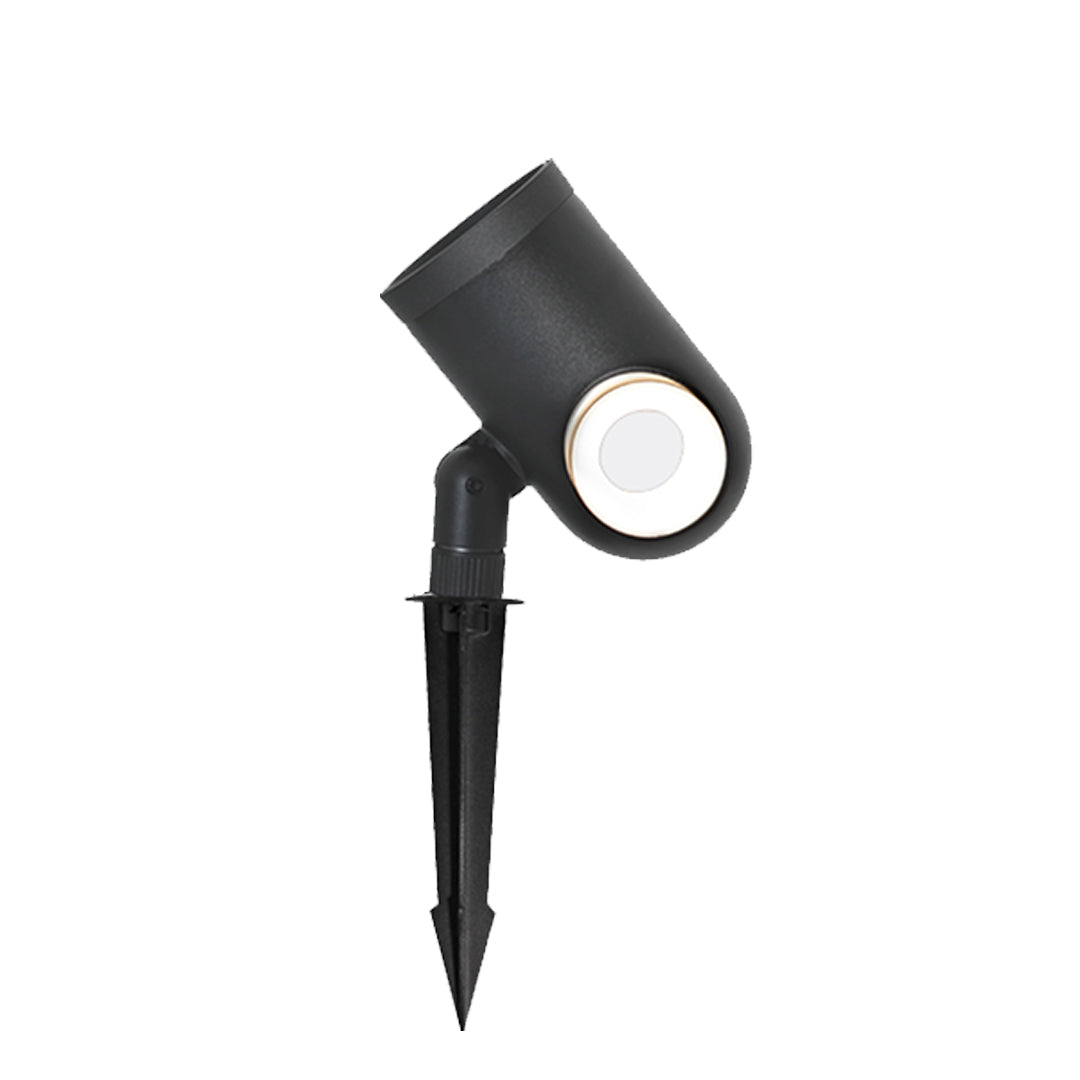 Adjustable Garden Spotlight, Black Aluminum Glass Lens Light, view 7