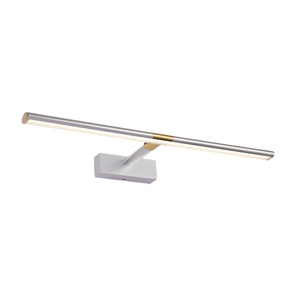 Extending Arm Vanity Light, Matte Aluminum LED Bath Bar