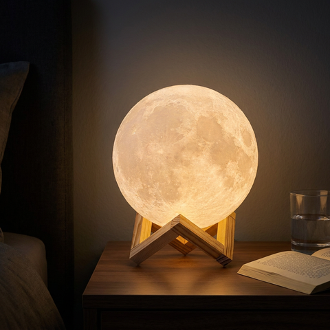 3D Print Rechargeable Moon Lamp