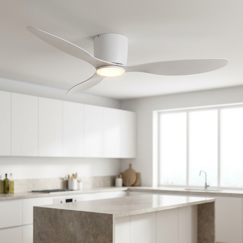 Low Profile White Ceiling Fan