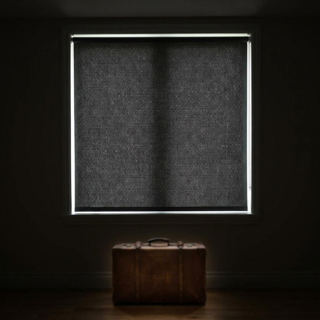 No Drill Portable Blackout Curtain Panel over a window