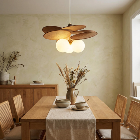 Rattan Weave Vintage Pendant Light