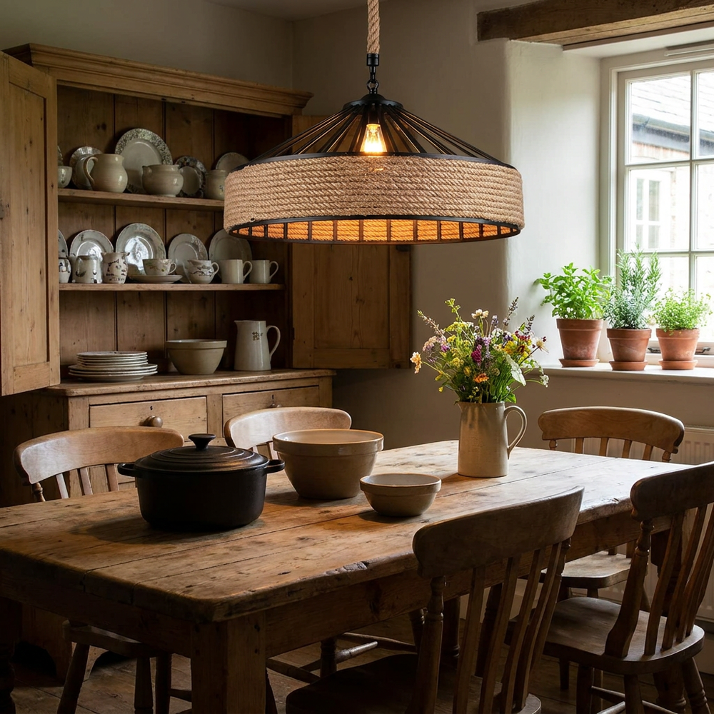 Hemp Rope Pendant Light