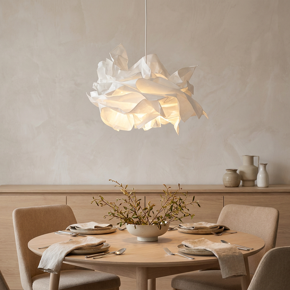 Minimalist Paper Pendant Chandelier