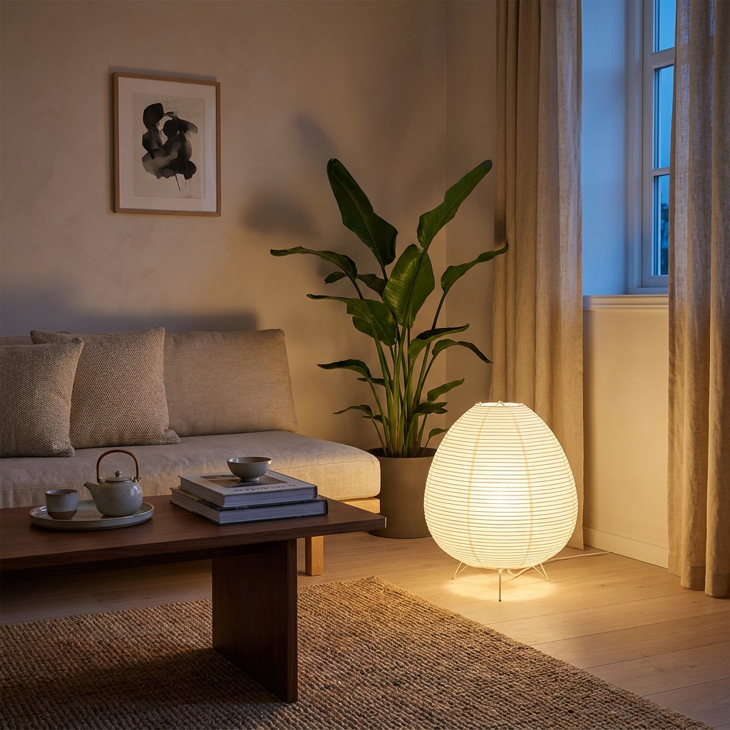 Japanese Rice Paper Lantern Lamp