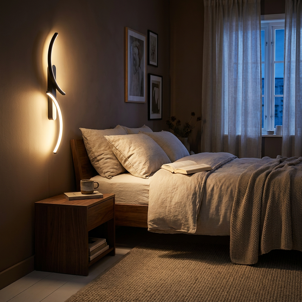 Curved Arc Bedside Pair