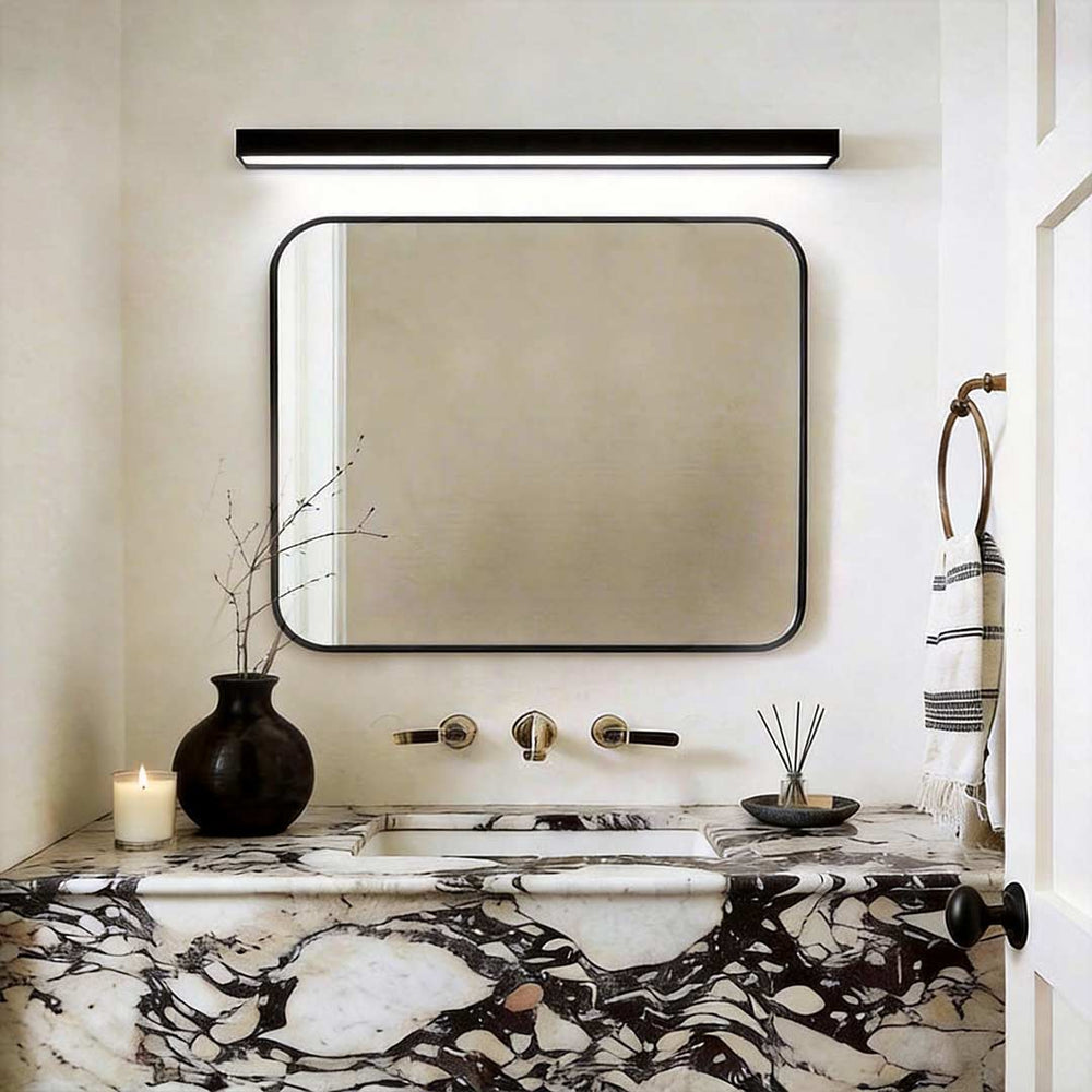 Brushed Bar Vanity Light, Aluminum LED Mirror Downlight