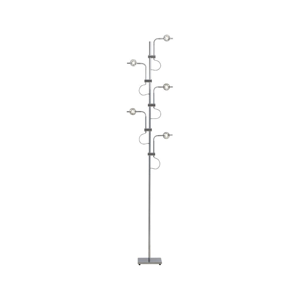 Multi Angle Task Floor Lamp, Chrome Industrial Reading Light, view 9