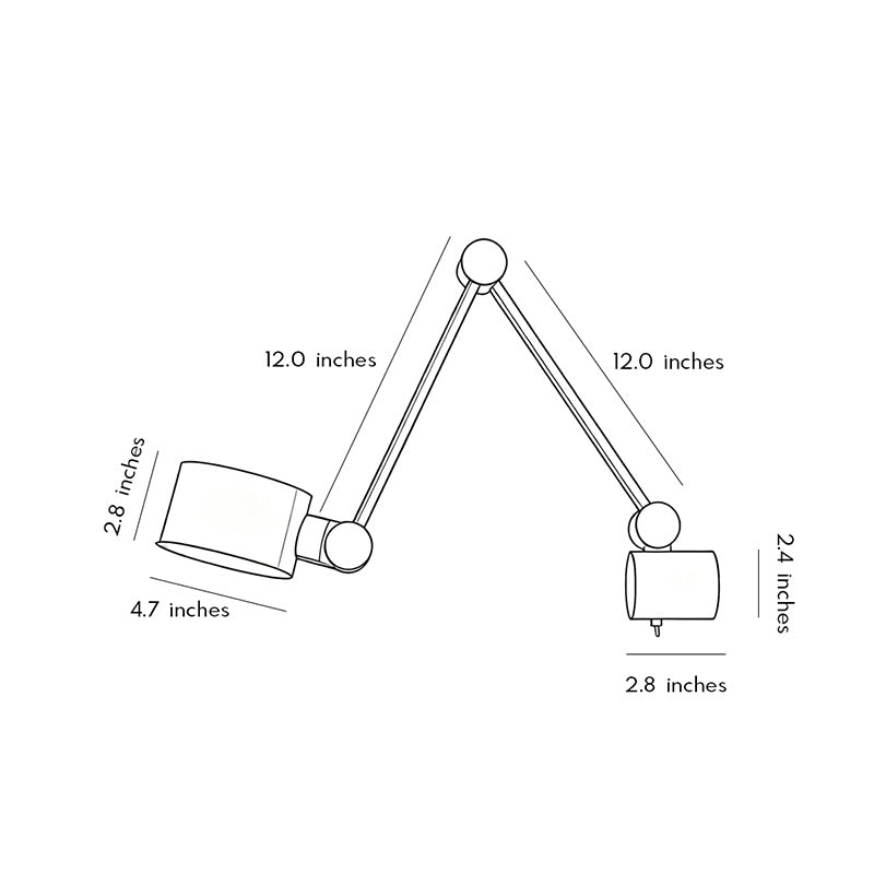 Italian Style Swing Arm Wall Sconce